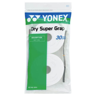 White overgrip in coils, 30 grips. Yonex Dry Super Grap Coil 30pcs.